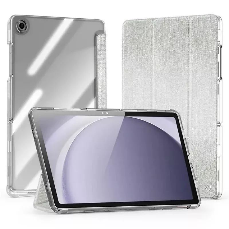 Dux Ducis Samsung Galaxy Tab A9 Plus TPU+PC+Nahk Läbipaistev Korpuse Heleroheline
