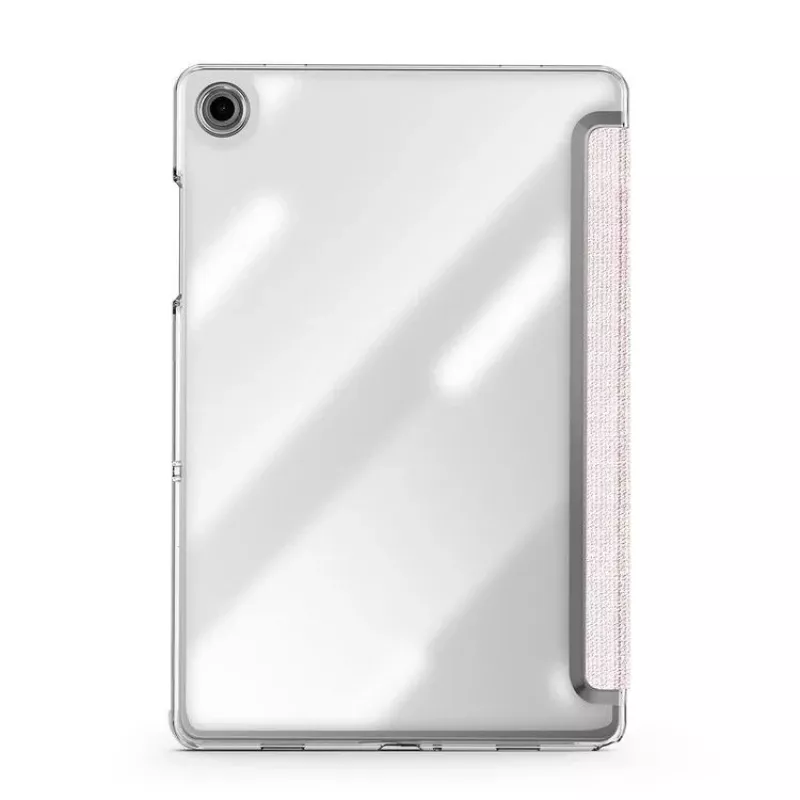 Dux Ducis Samsung Galaxy Tab A9 Plus TPU+PC+Nahk Läbipaistev Ümbris Hele Roosa