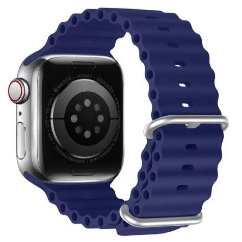 Dux Ducis Silicone Sport Band for Apple Watch 45/44/42mm - Navy Blue