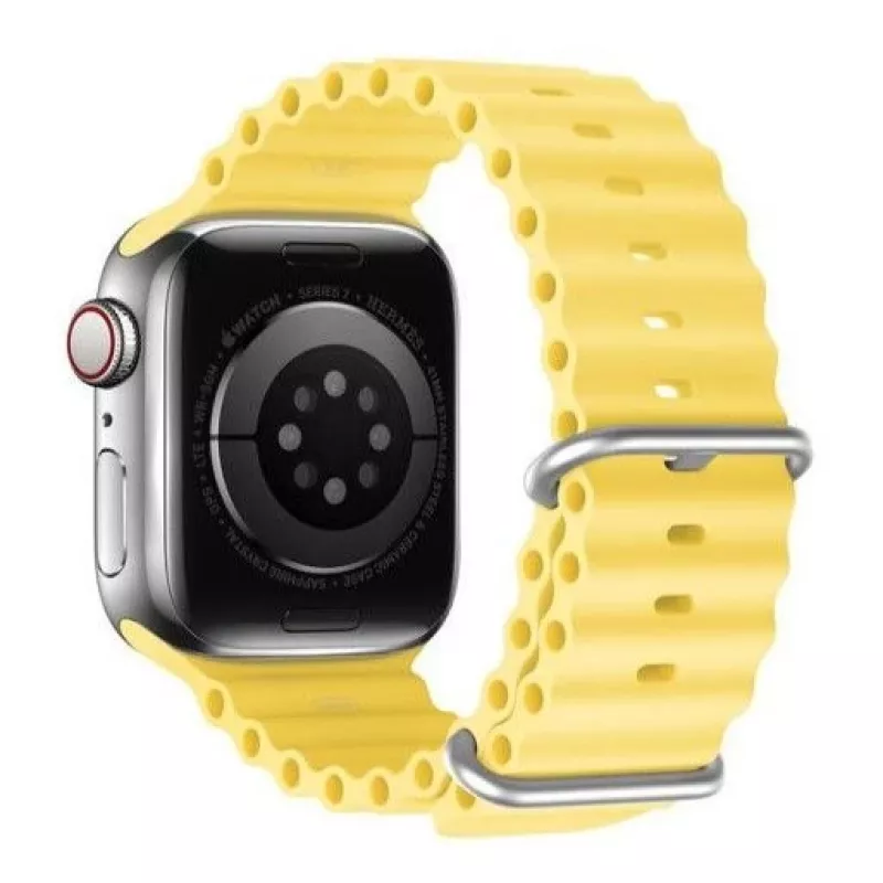 Dux Ducis Silicone Watch Strap for Apple Watch 8/7/6/5/4/3/2/SE (38/40/41mm) - Yellow