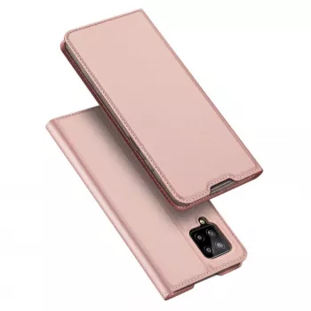DUX DUCIS Skin Pro Flip Case Samsung Galaxy A54 5G jaoks, Roosa, PU-nahk kaarditasku ja alusega