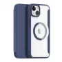 Dux Ducis Skin X Pro Magnetic Flip MagSafe Case for Apple iPhone 15 Plus - Blue