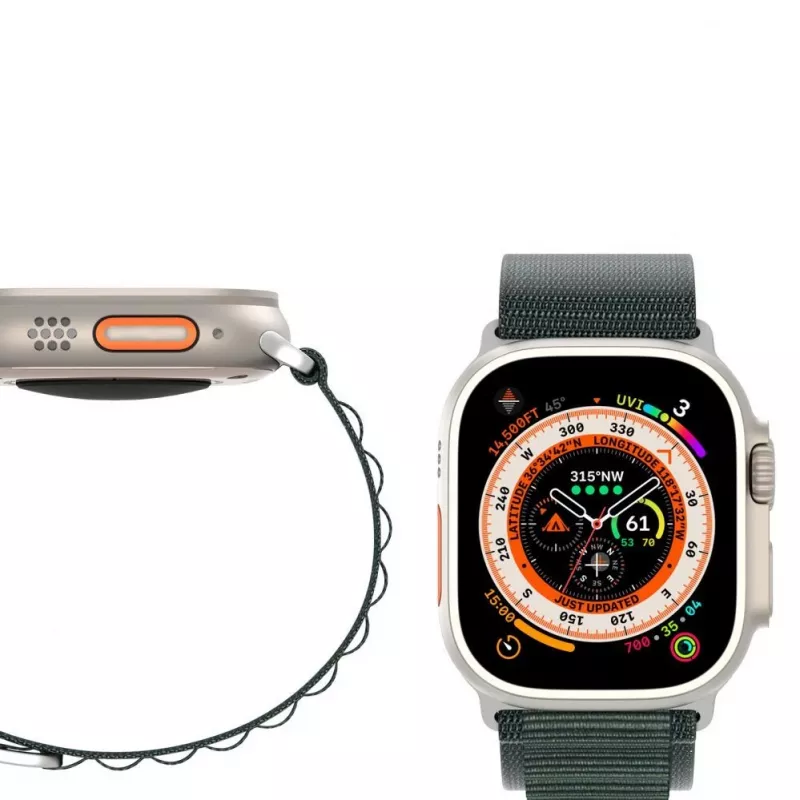 Dux Ducis Sport Strap with Buckle for Apple Watch 9 / 8 / 7 / 6 / SE / 5 / 4 / 3 / 2 / 1 (41, 40, 38 mm) GS Version - Green