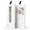 DUX DUCIS roostevabast terasest lüli käevõru Apple Watch rihmale 7/6/5/4/3/2/SE (41/40/38mm) hõbedane