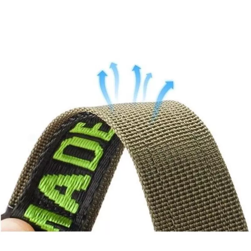 Dux Ducis Rihm (Outdoor Version) Apple Watch Ultra, SE, 8, 7, 6, 5, 4, 3, 2, 1 (49, 45, 44, 42 mm) nailonist käepael must roheline