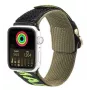 Dux Ducis Rihm (Outdoor Version) Apple Watch Ultra, SE, 8, 7, 6, 5, 4, 3, 2, 1 (49, 45, 44, 42 mm) nailonist käepael must roheline