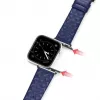 Dux Ducis Trap Nahkne käerihm Apple Watch 7/6/5/4/3/2/SE (45/44/42mm) Ehtne Nahkkäevõru Sinine