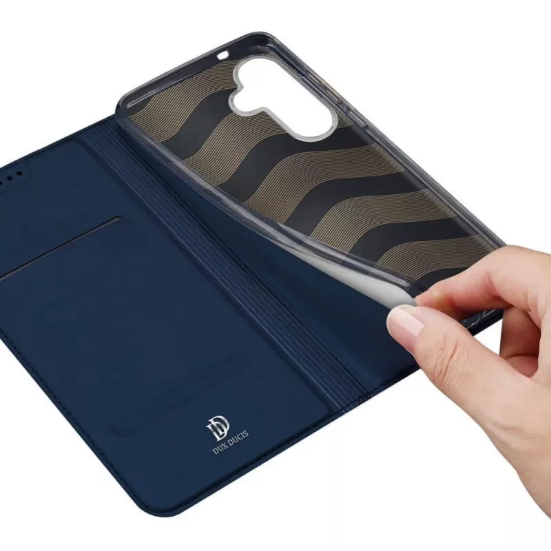 DUX DUCIS Wallet Case Skin Pro Samsung Galaxy S25 jaoks, sinine