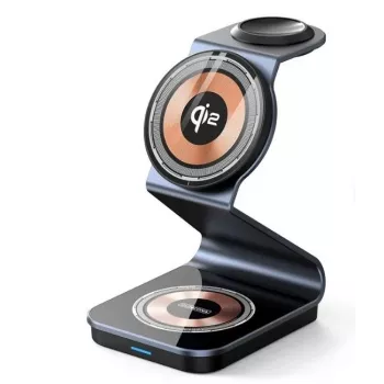 Duzzona W21 3-in-1 15W Wireless Charging Stand (Qi2 Certified) Black