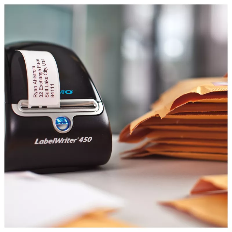 DYMO LabelWriter aadressisildid 99010, 28x89 mm, valge, 2 rulli 130 tk