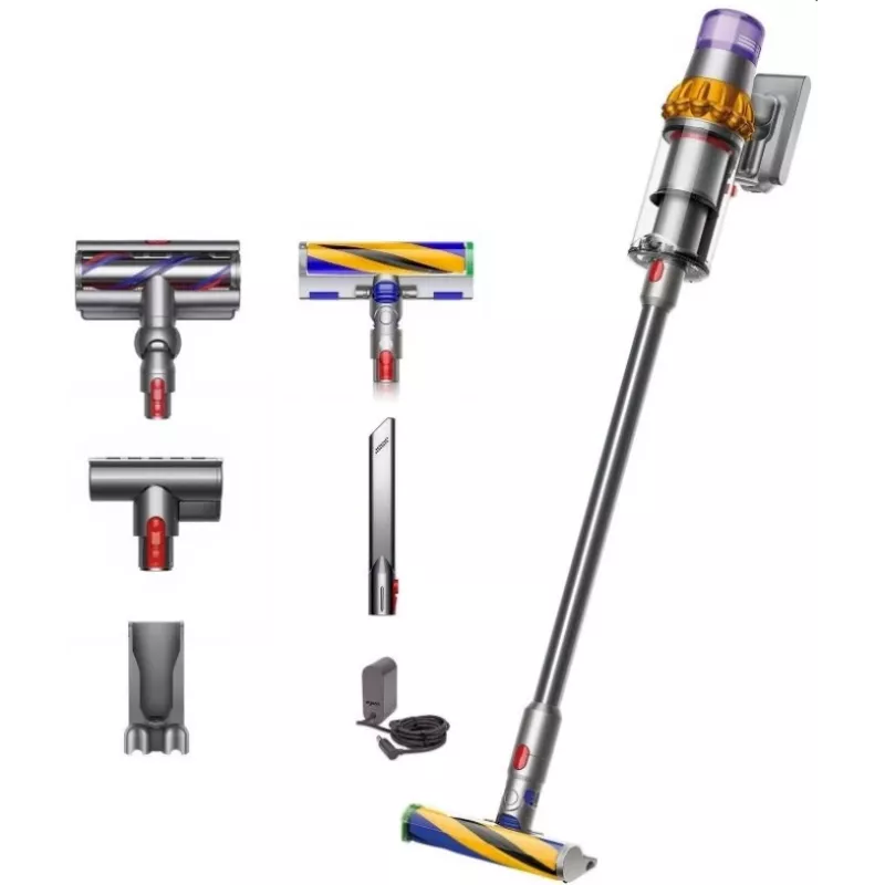 Dyson V15 Detect Absolute Juhtmevaba Kepptolmuimeja, Roostevaba teras, 240AW, LCD-ekraan, 60 min tööaeg