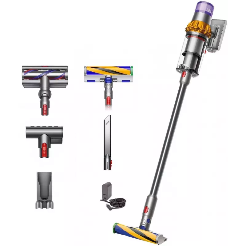Dyson V15 Detect Absolute Juhtmevaba Kepptolmuimeja, Roostevaba teras, 240AW, LCD-ekraan, 60 min tööaeg