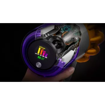 Dyson V15s Detect Submarine 2-in-1 varstolmuimeja, kuiv- ja märgpuhastus, kotita, 0,77 L, nikkel/kollane