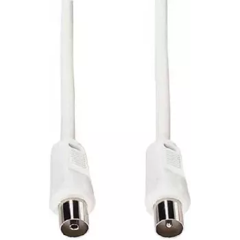 e+p HFT 1 koaksiaalne antennikaabel 1,5m valge 75 Ohm IEC pistik pesasse
