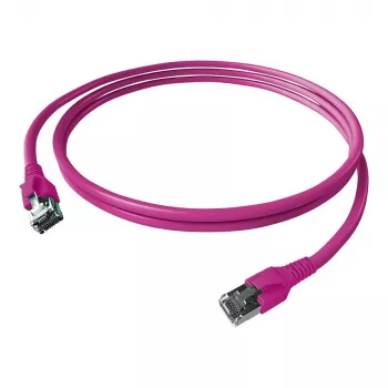 EASYLAN FlexBoot Cat.6 S/FTP patchkaabel, lilla, 1,0 m
