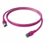 EASYLAN FlexBoot Cat.6 S/FTP patchkaabel, lilla, 1,0 m
