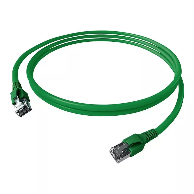 EasyLan FlexBoot Cat.6A S/FTP Patch-kaabel, roheline, 0,50 m
