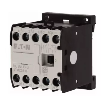 Eaton DILEM-10-G 24VDC Mini Kontaktor – 3 poolust + 1 NO, 4 kW @ 400V AC-3