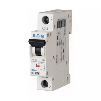 Eaton FAZ-B16/1 Miniature Circuit Breaker MCB, 16 A, 1-Pole, Type B, 6 kA (278535)