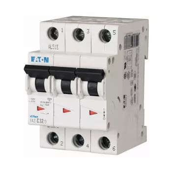 EATON FAZ-C16/3 16 A 3-pooluseline C-kõveraga miniatuurne kaitselüliti