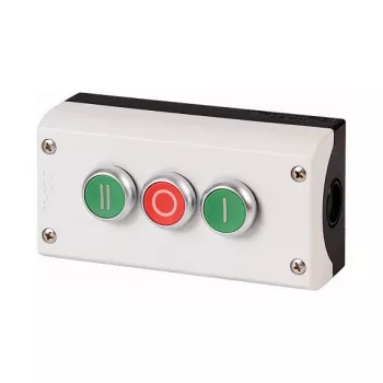 Eaton M22-I3-M1 Valgustatud surunupp, 3NO+3NC, roheline, 22,5 mm, IP69K