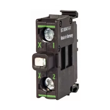 Eaton M22-LEDC230-W LED-märgutuli, valge, 230 V AC, 22,5 mm, kruviühendus, IP66/67/69K, must raam