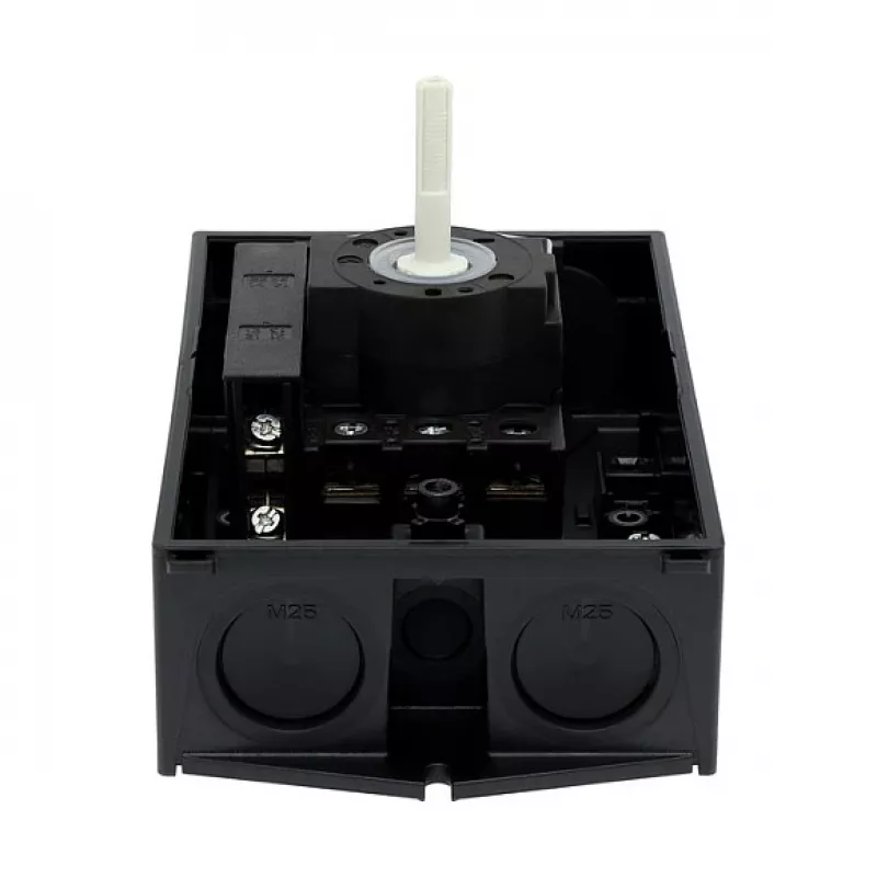 Eaton P1-25/I2/SVB-SW/HI11 3-poolne pealüliti 25A pinnale paigaldatav must/valge