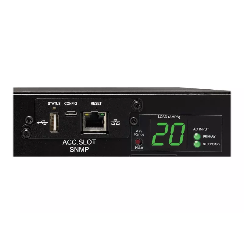 EATON PDUMH20HVATNET Mõõdetud PDU 20A 208/240V 0U Vertikaalne Rackmount 20 pistikupesaga