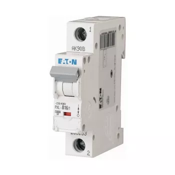 EATON PXL-B16/1 miniatuurne kaitselüliti 16A 1-pooluseline B-karakteristikuga 6kA