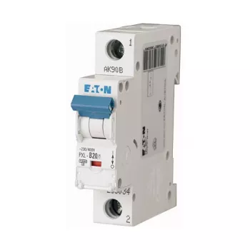 Eaton PXL-B20/1 Kaitselüliti 20A 1-pooluseline Tüüp B 10kA DIN-liistule