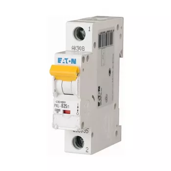 EATON PXL-B25/1 miniatuurkaitselüliti, 25A, 1-pooluseline, tüüp B, 10kA, DIN-liistule