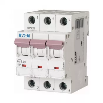 Eaton PXL-B32/3 miniatuurne kaitselüliti 32A 3-pooluseline B-karakteristikuga 6kA