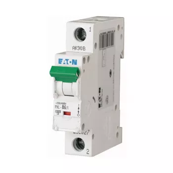 Eaton PXL-B6/1 miniatuurne kaitselüliti, 6A, 1-pooluseline, B-kõver (236027)