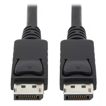 EATON Tripp Lite Series DisplayPort-kaabel lukustuvate pistikutega, 4K 60 Hz (M/M), must, 10 ft (3,05 m)