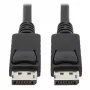 EATON Tripp Lite Series DisplayPort-kaabel lukustuvate pistikutega, 4K 60 Hz (M/M), must, 10 ft (3,05 m)