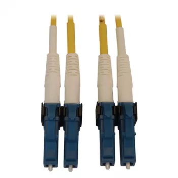 Eaton Tripp Lite Series N370X-01M 400G dupleks ühemoodiline 9/125 OS2 ümberlülitatav fiiberoptiline kaabel (LC/UPC M/M, 1m, LSZH, kollane)