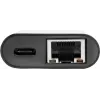Eaton Tripp Lite U436-06N-GB-C USB-C Gigabit Etherneti adapter USB-C PD laadimisega - Thunderbolt 3 - must