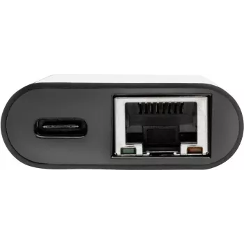 Eaton Tripp Lite U436-06N-GB-C USB-C Gigabit Etherneti adapter USB-C PD laadimisega - Thunderbolt 3 - must