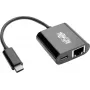 Eaton Tripp Lite U436-06N-GB-C USB-C Gigabit Etherneti adapter USB-C PD laadimisega - Thunderbolt 3 - must