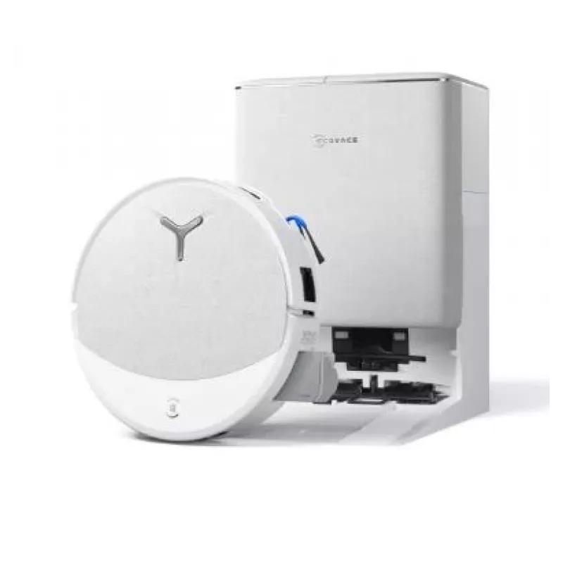 ECOVACS DEEBOT T90 Omni Robot Tolmuimeja automaatse tühjendus- ja puhastusjaamaga, 3000 Pa, Valge