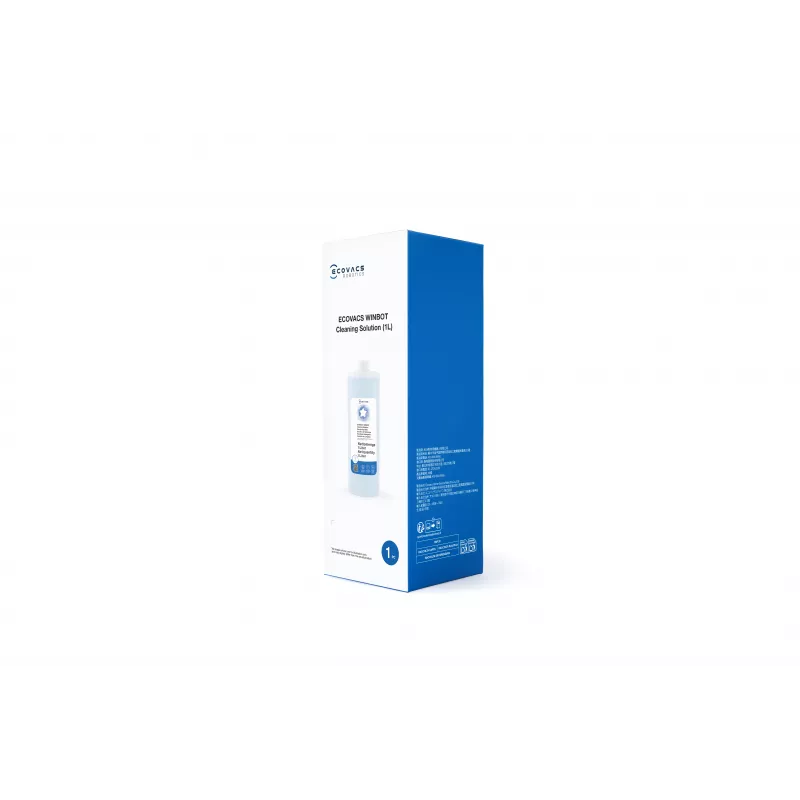ECOVACS WINBOT Cleaning Solution 1L (W-SO01-00009) – Non-Foaming, Streak-Free for Windows, Tiles, and Mirrors