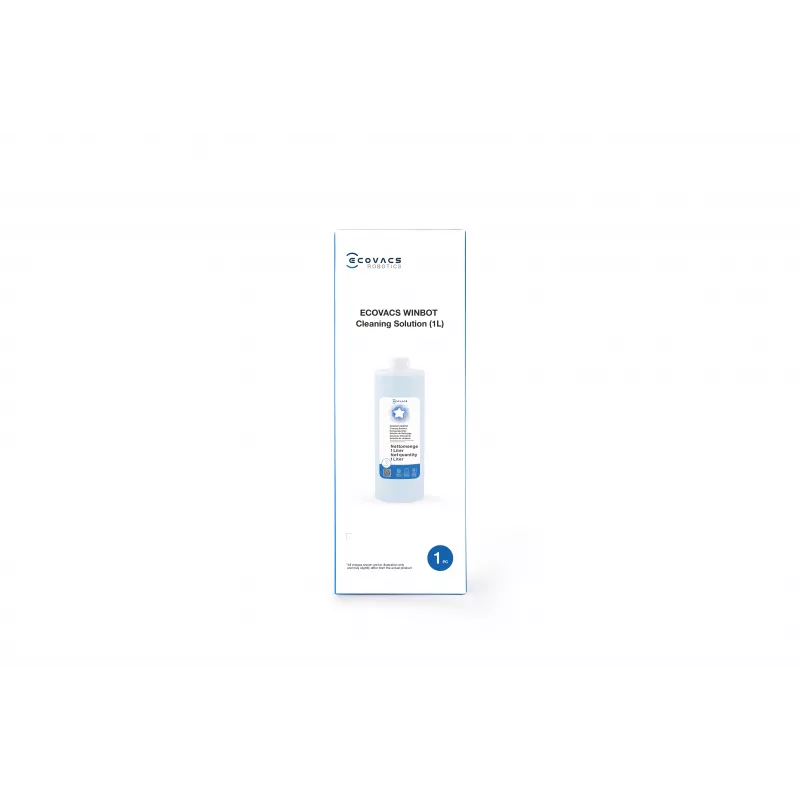 ECOVACS WINBOT Cleaning Solution 1L (W-SO01-00009) – Non-Foaming, Streak-Free for Windows, Tiles, and Mirrors