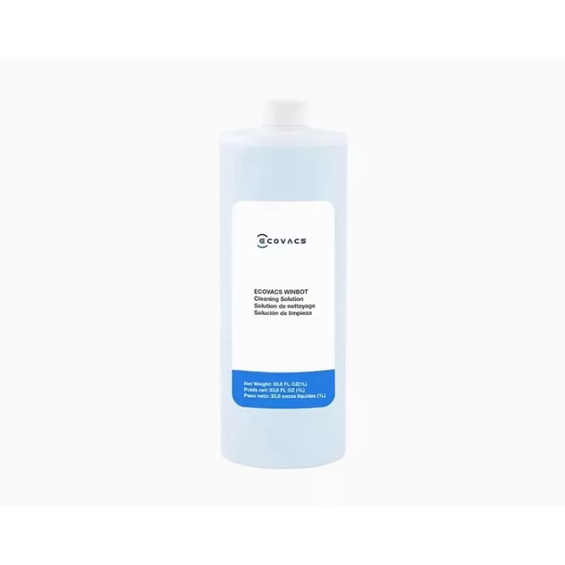 ECOVACS WINBOT Cleaning Solution 1L (W-SO01-00009) – Non-Foaming, Streak-Free for Windows, Tiles, and Mirrors