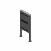 EDBAK EB-POK100 Outdoor Portrait Kiosk Samsung 55 tolli LH55OHF ekraanile, IP56, must