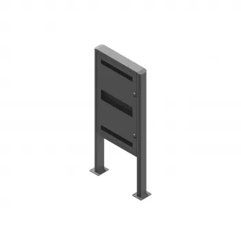 EDBAK EB-POK100 Outdoor Portrait Kiosk Samsung 55 tolli LH55OHF ekraanile, IP56, must
