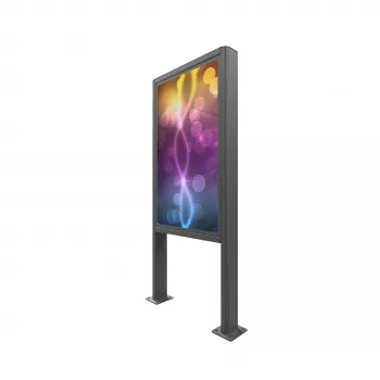 EDBAK EB-POK100 Outdoor Portrait Kiosk Samsung 55 tolli LH55OHF ekraanile, IP56, must