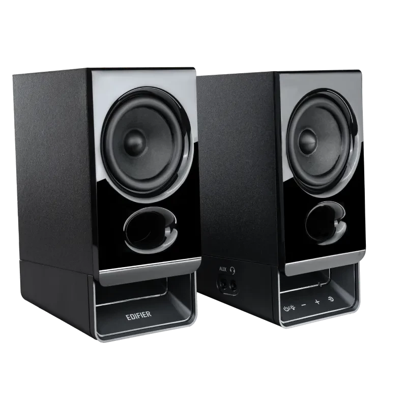 Edifier R20BT Compact Bluetooth 2.0 Speakers with Ambient Light, Black