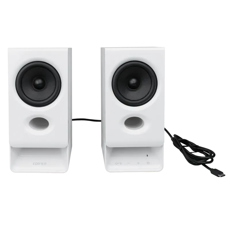 Edifier R20BT Kompaktsed Bluetooth 2.0 kõlarid ümbritseva valgusega, valge