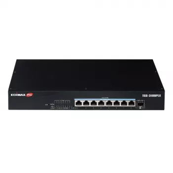 Edimax Pro TGS-3109PLX 9-porti veebihallatav mitme-gigabitine PoE++ lüliti 8x 2.5G ja 1x 10G SFP+