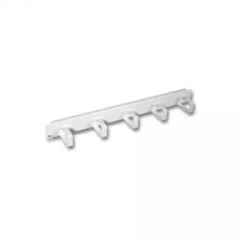 EFB 19 inch 1U kaablihalduspaneel 5 plastikklambriga, RAL 7035 helehall 699992